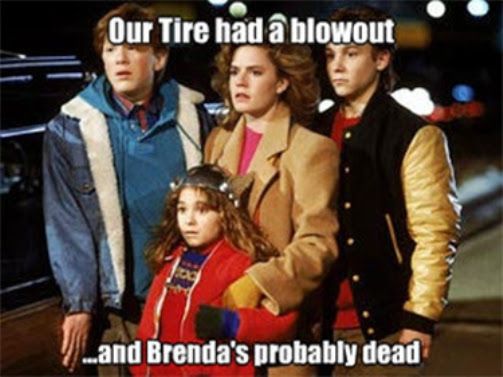 Nobody leaves this place without singing the Blues. Adventures in Babysitting 80s movie meme
