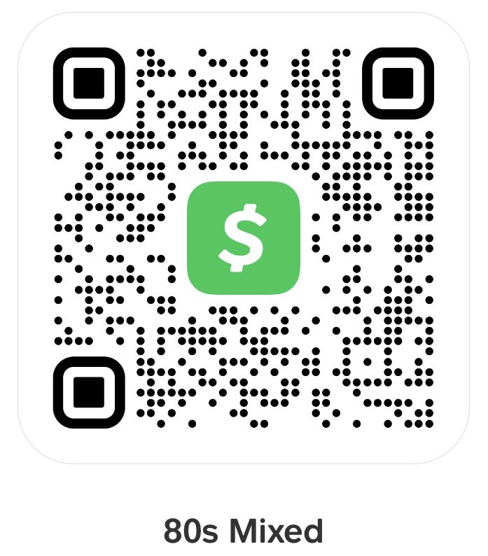 80s Mixed Donation Cash App QR Code