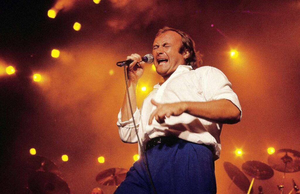 Phil Collins getting down in the 80s.