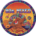 Happy Thanksgiving from 80s Mixed Logo